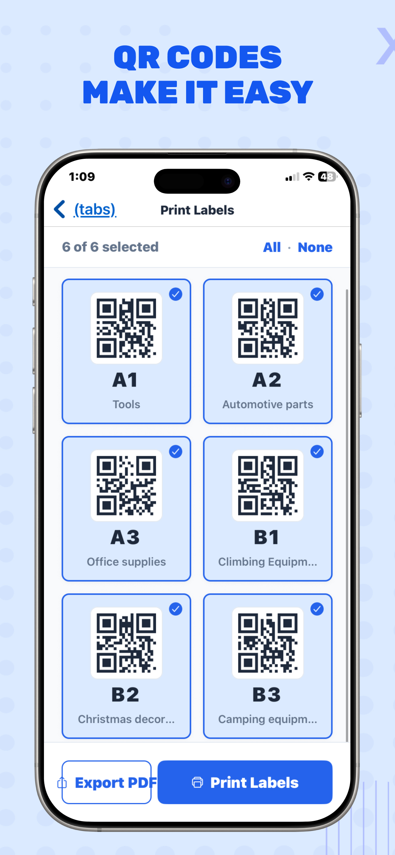 QR codes make it easy